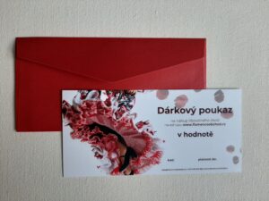 Lesklá červená obálka