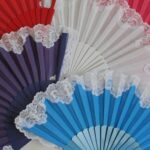 Velké vějíře s krajkou - na flamenco či orientální flamenco