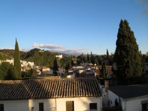 Terasa s vyhledem na Generalife a Alhambru_Ubytovani u rodiny, Granada