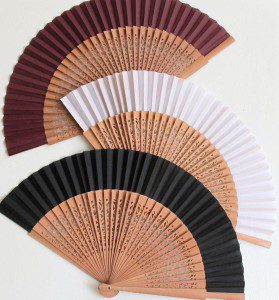 Vějíře dřevěmé elegantní_Flamenco obchod
